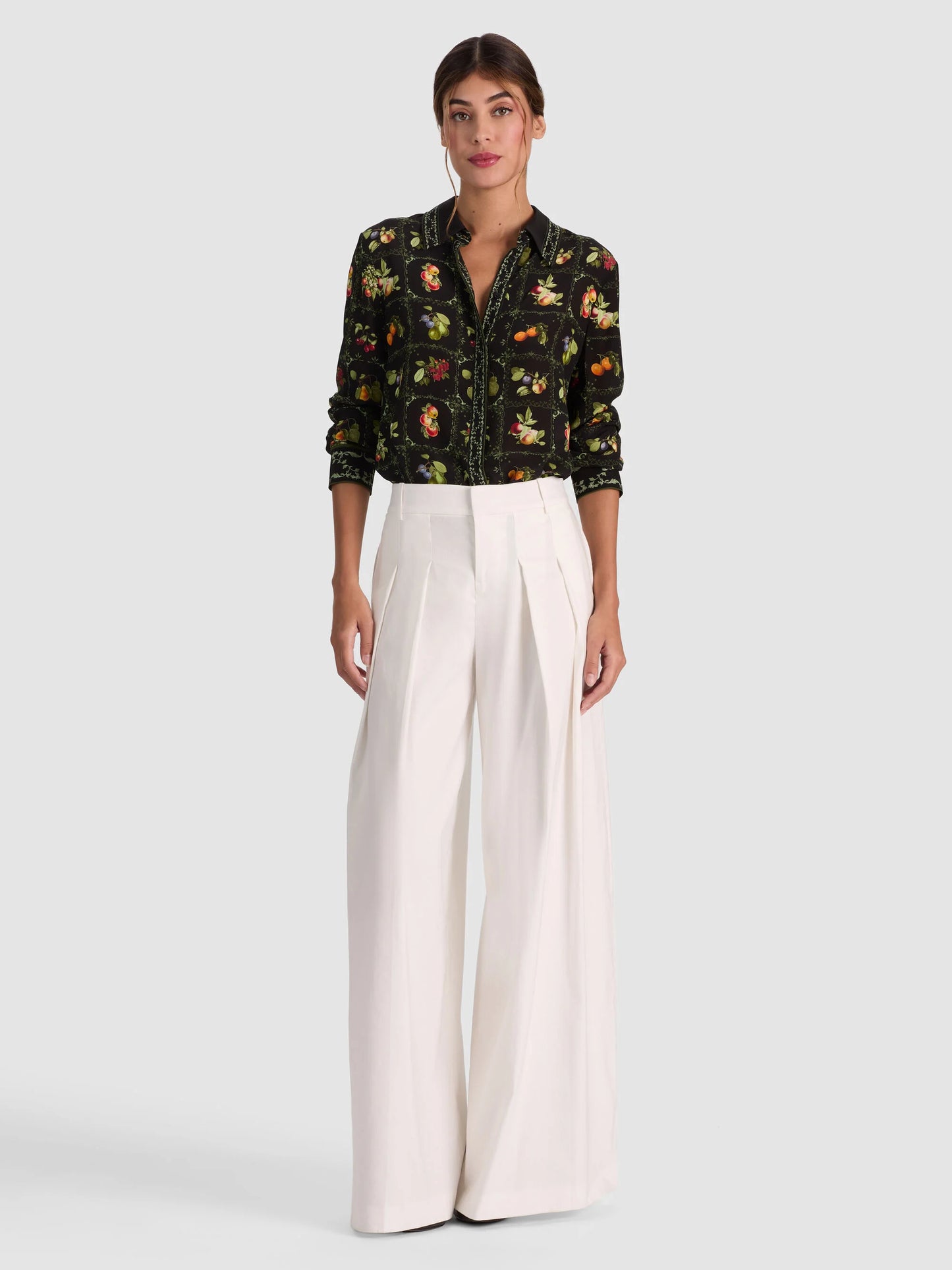 Willa Silk Blouse Harvest - Alice + Olivia