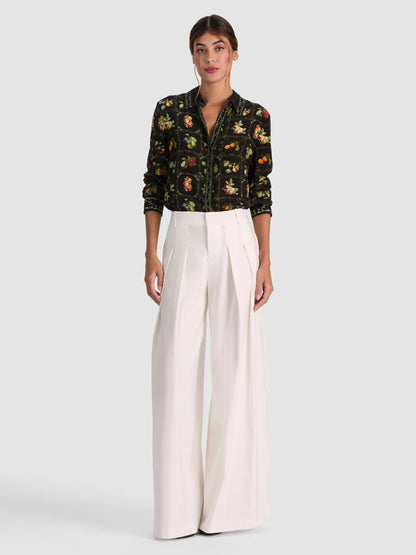 Willa Silk Blouse Harvest - Alice + Olivia