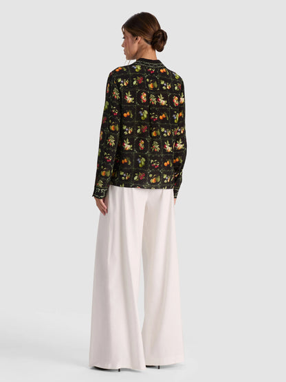 Willa Silk Blouse Harvest - Alice + Olivia