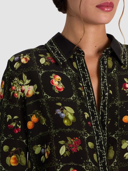 Willa Silk Blouse Harvest - Alice + Olivia