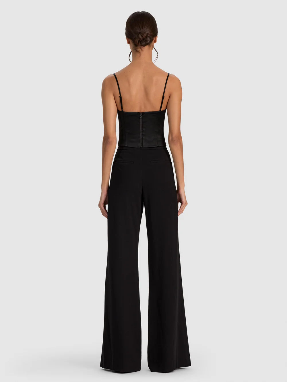 Nila Lace Corset Top Black - Alice + Olivia