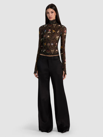 Delaina Top Gallery Garden - Alice + Olivia