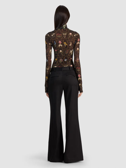 Delaina Top Gallery Garden - Alice + Olivia
