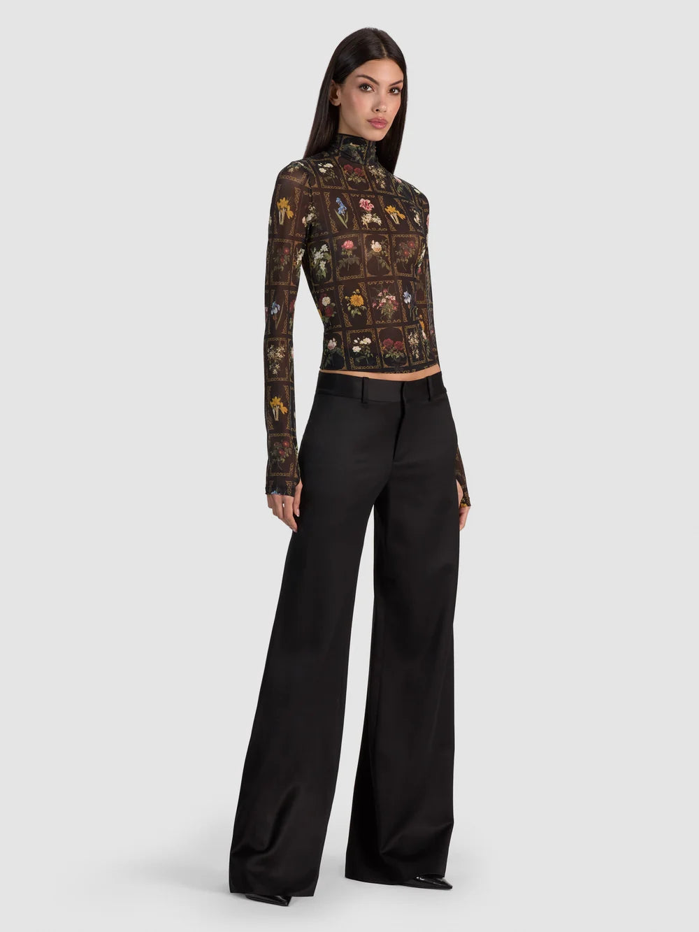Delaina Top Gallery Garden - Alice + Olivia