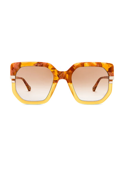 Womens Butterfly Sunglasses Brown - Chloé