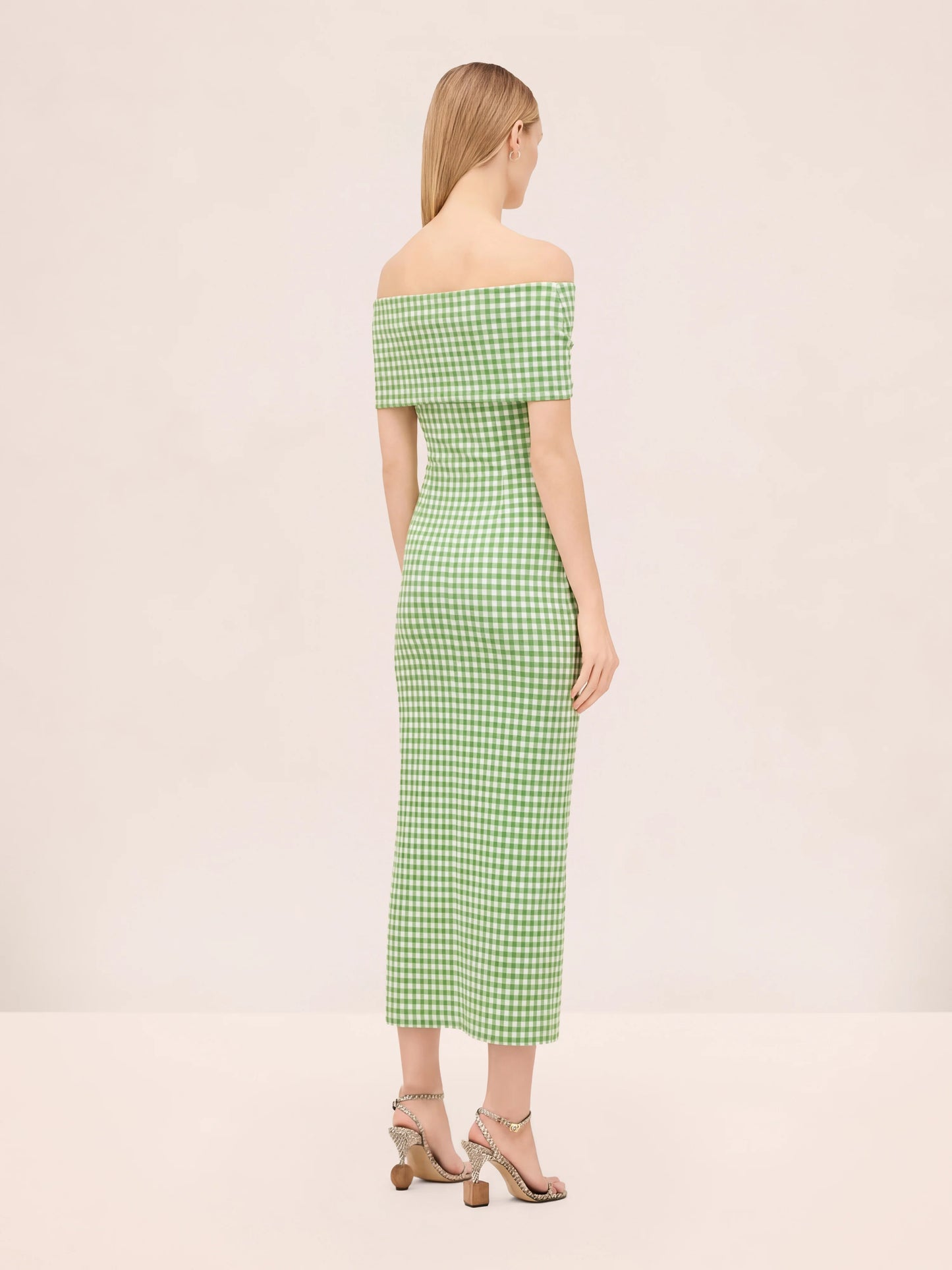 Costella Dress Green Gingham - Alexis
