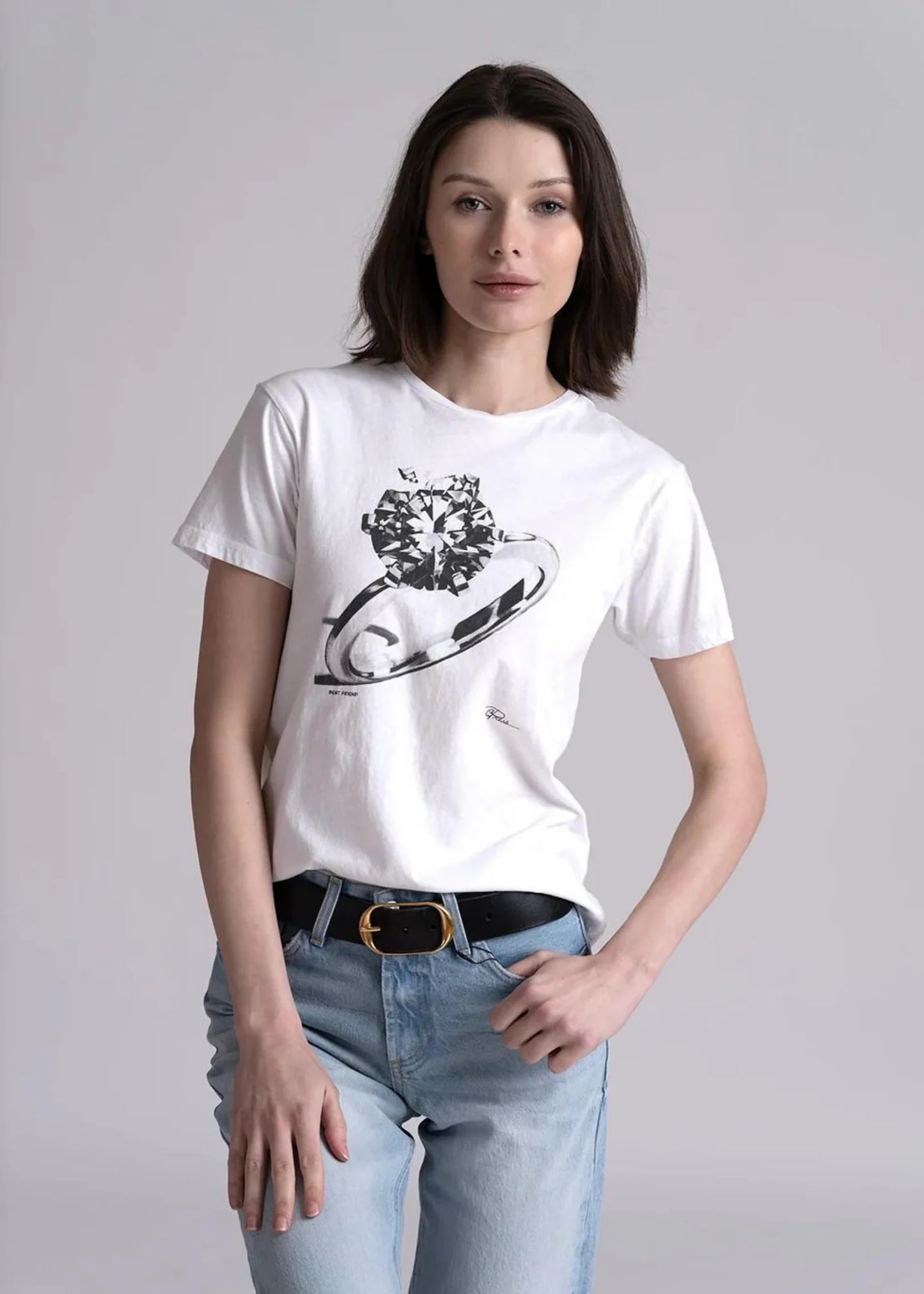 Best Friends Mushie Tee White - CPRESS STUDIO