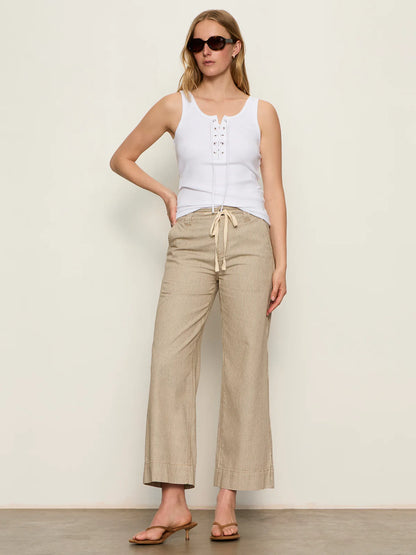 Go-To Lace Up Tank White - Sanctuary