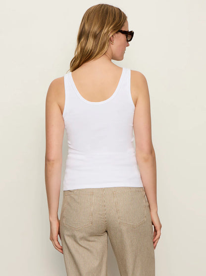 Go-To Lace Up Tank White - Sanctuary