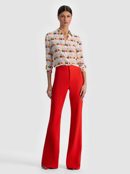 A+O X Gretchen Roehrs Willa Silk Blouse Womens Day - Alice + Olivia