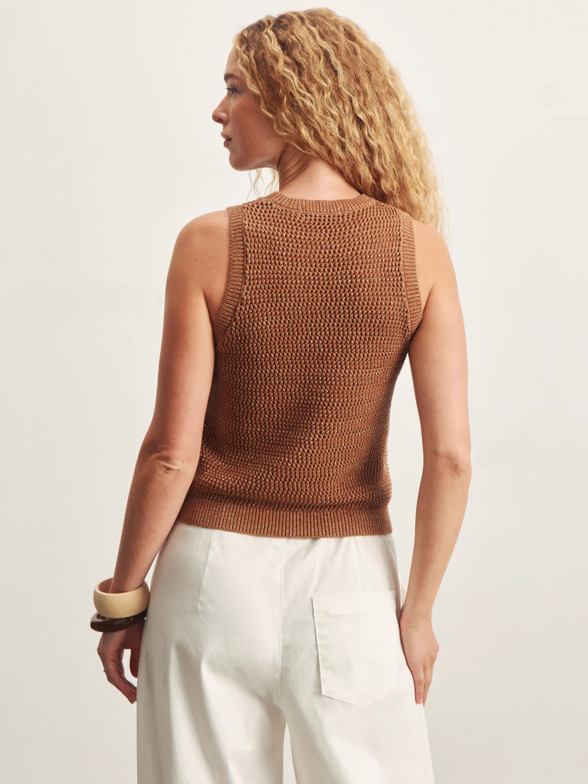 Natural State Halter Tank Toasted Coconut Metallic - Sanctuary