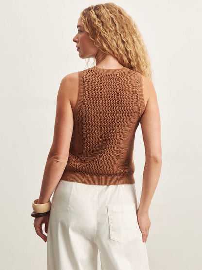 Natural State Halter Tank Toasted Coconut Metallic - Sanctuary