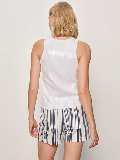 Summer Shine Sequin Shell White - Sanctuary
