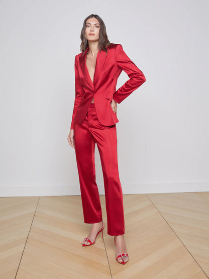 Chamberlain Blazer Dark Tango Red - L'AGENCE