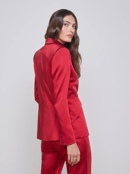 Chamberlain Blazer Dark Tango Red - L'AGENCE