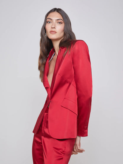 Chamberlain Blazer Dark Tango Red - L'AGENCE