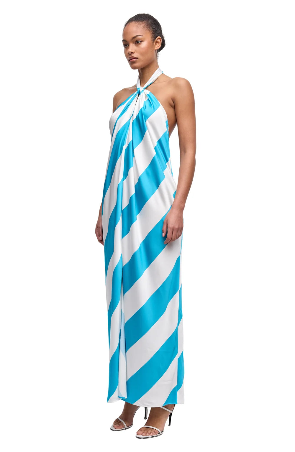 Chantell Dress Turquoise Ivory - Ronny Kobo