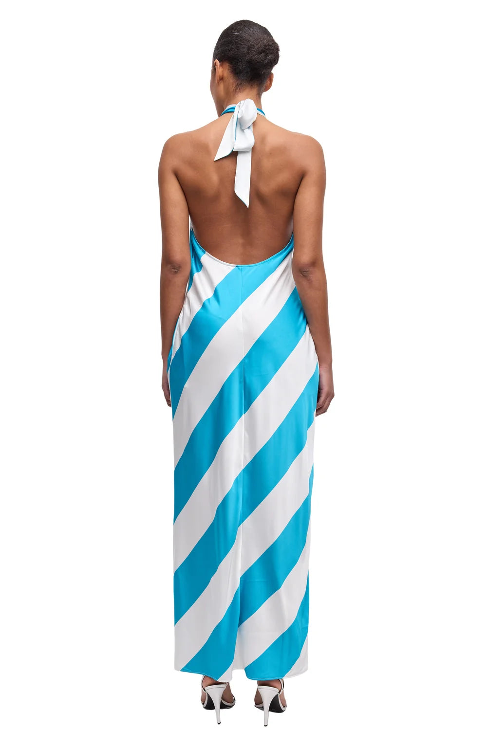 Chantell Dress Turquoise Ivory - Ronny Kobo