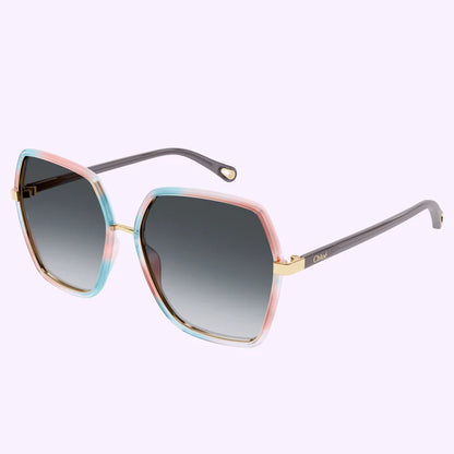 Women's Oversized Sunglasses Havana Grey - Chloé