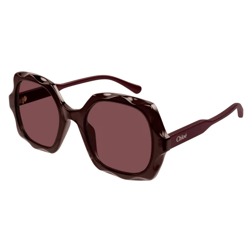 Oversized Sunglasses Violet/Burgundy - Chloé