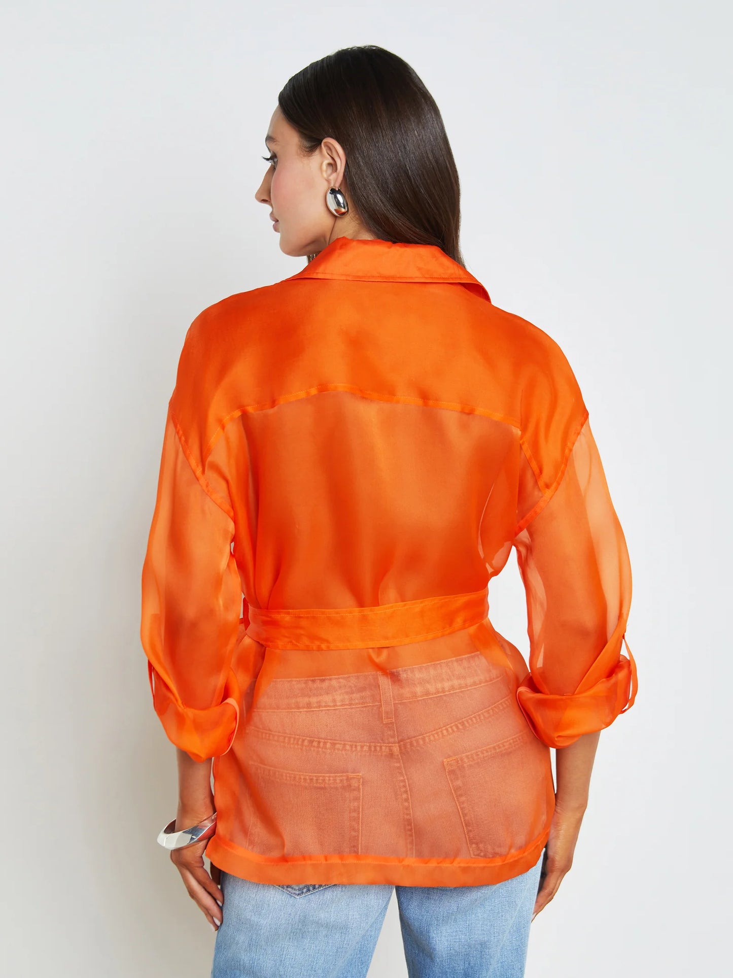 Colson Safari Jacket Pop Orange - L'Agence