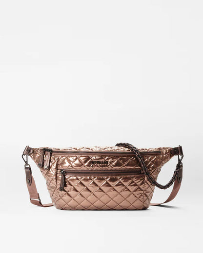 Crosby Crossbody Sling Bag Copper Metallic Lacquer - MZ Wallace