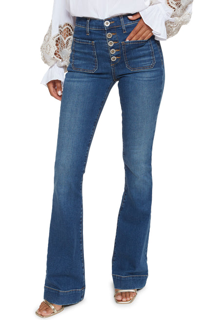 Cindy High-Rise Wide Leg Jean Medium Wash - Ramy Brook