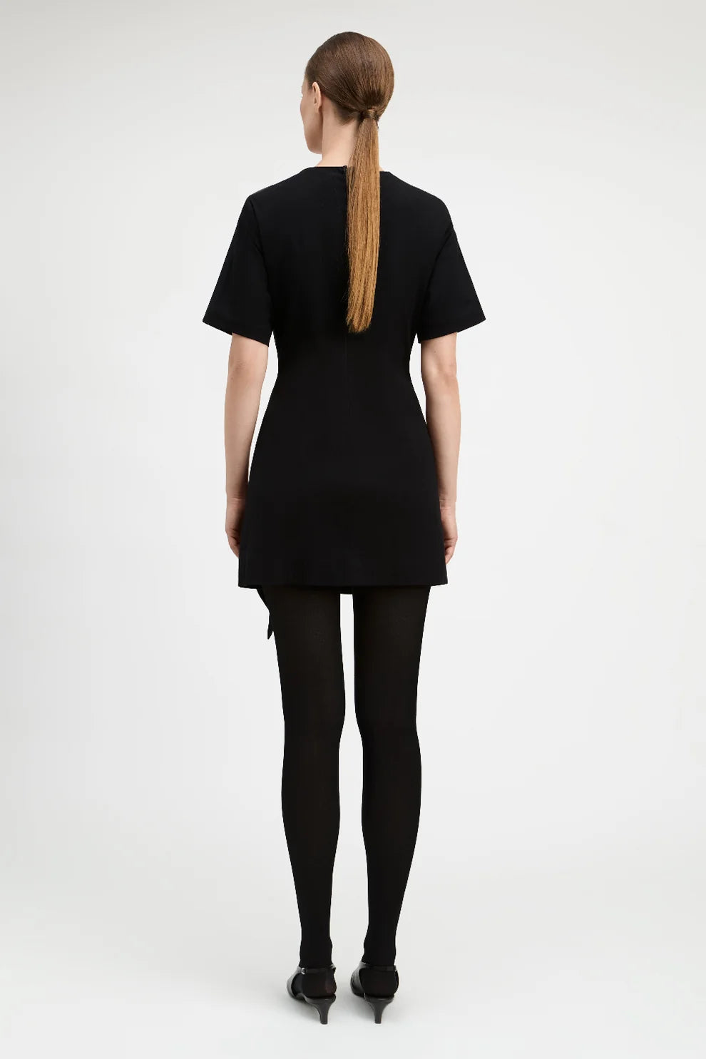 Daniel Origami Pleated Dress Black - Derek Lam