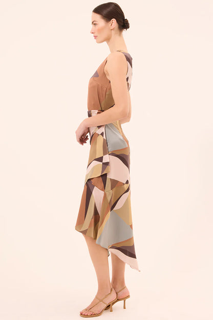 Alodia Dress Desert Abstract - MISA