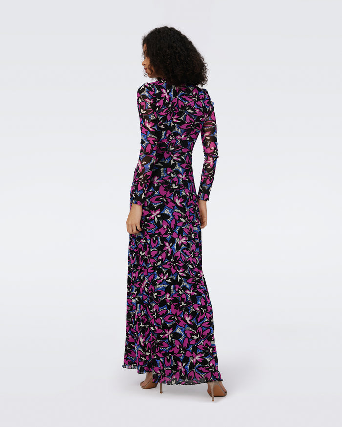 Kassia Mesh Dress Floral - Diane Von Furstenberg