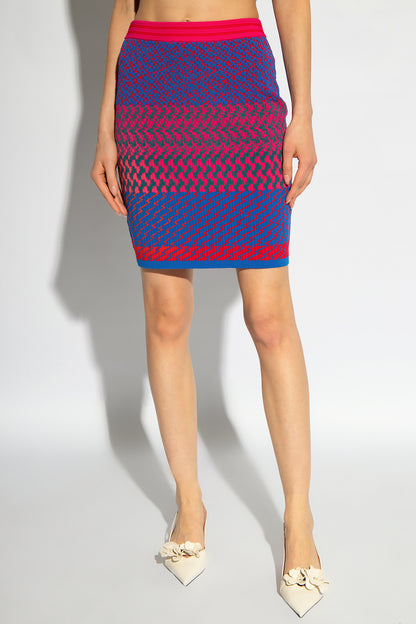Viv Knit Jacquard Skirt Multicolor - Diane von Furstenberg