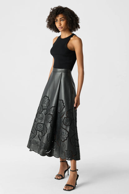 Stacy Lace Skirt Jet - Toccin