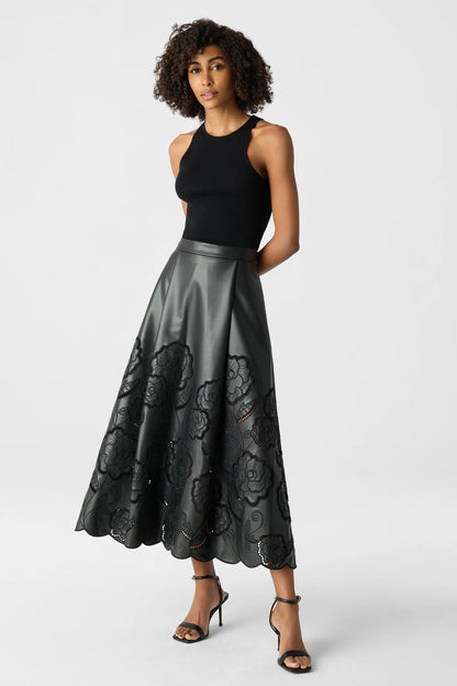 Stacy Lace Skirt Jet - Toccin