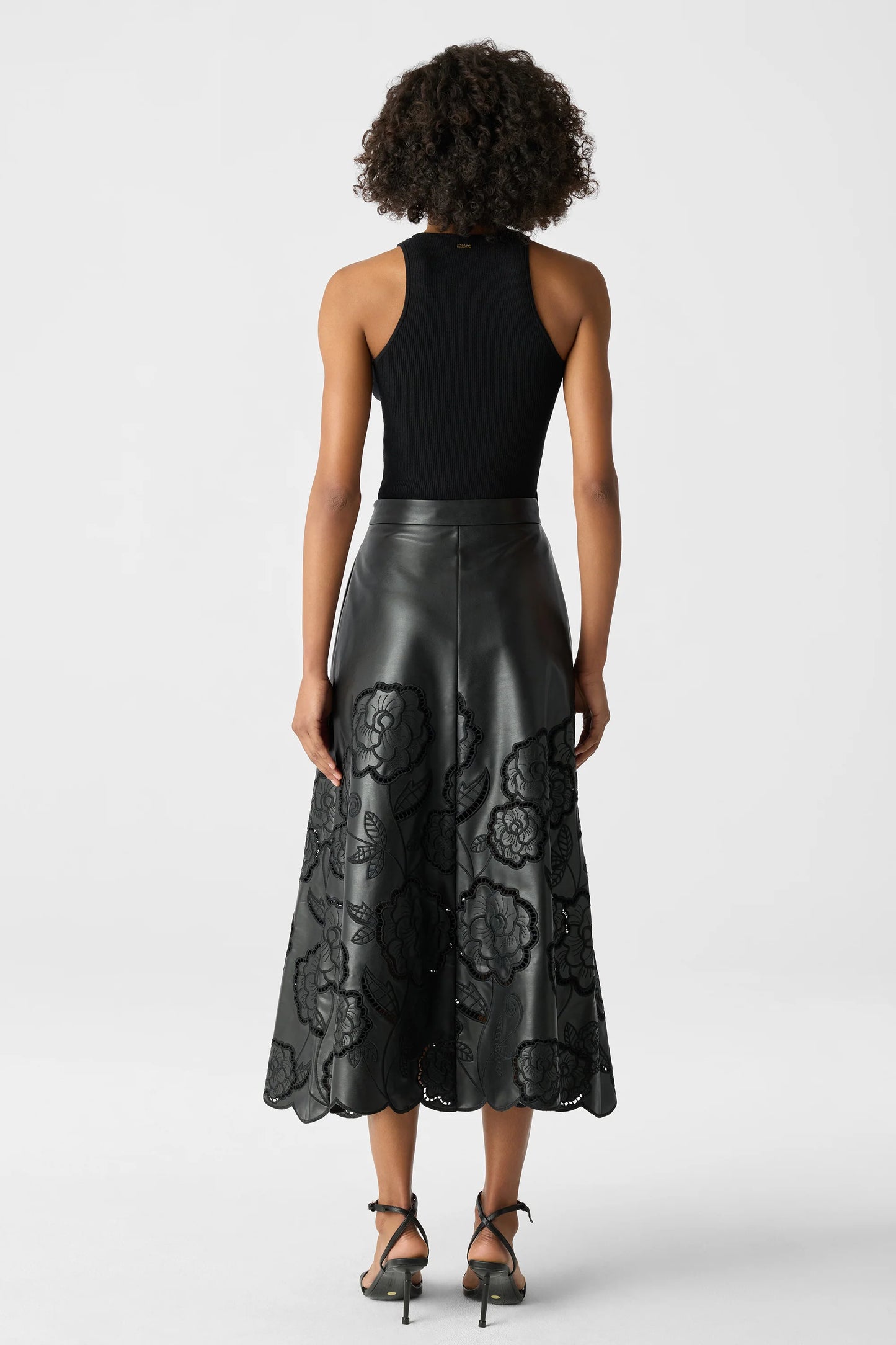 Stacy Lace Skirt Jet - Toccin