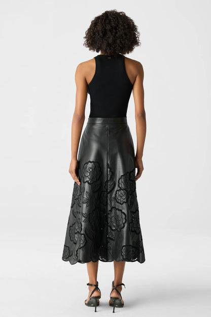 Stacy Lace Skirt Jet - Toccin