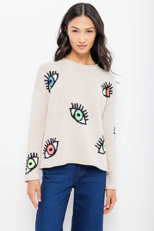 Eyes On You Sweater Salty - Lisa Todd