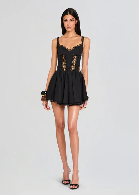 Gardenia Short Dress Black - Charo Ruiz