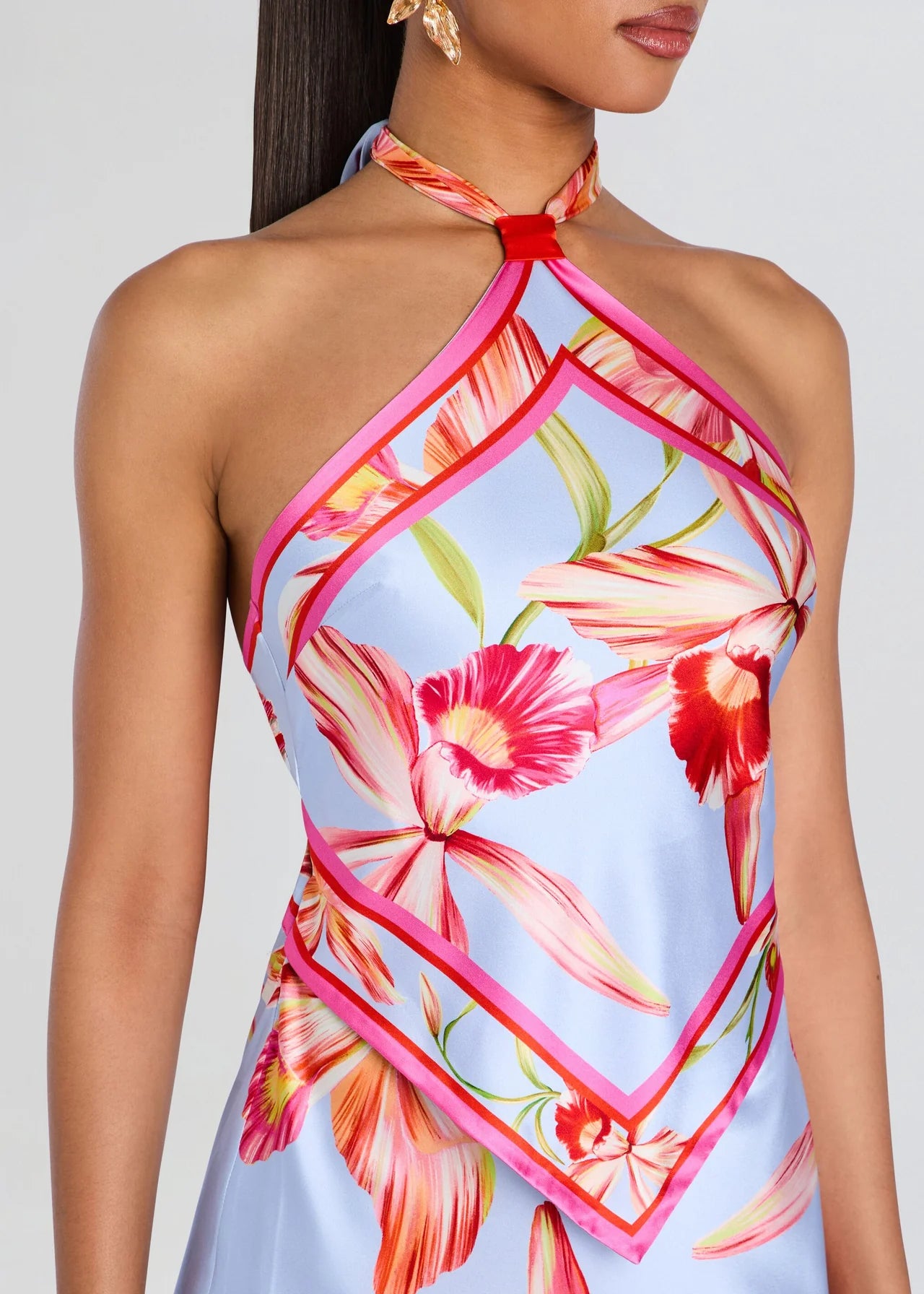 Adelaide Silk Dress L'Acqua Orchid - Retrofête