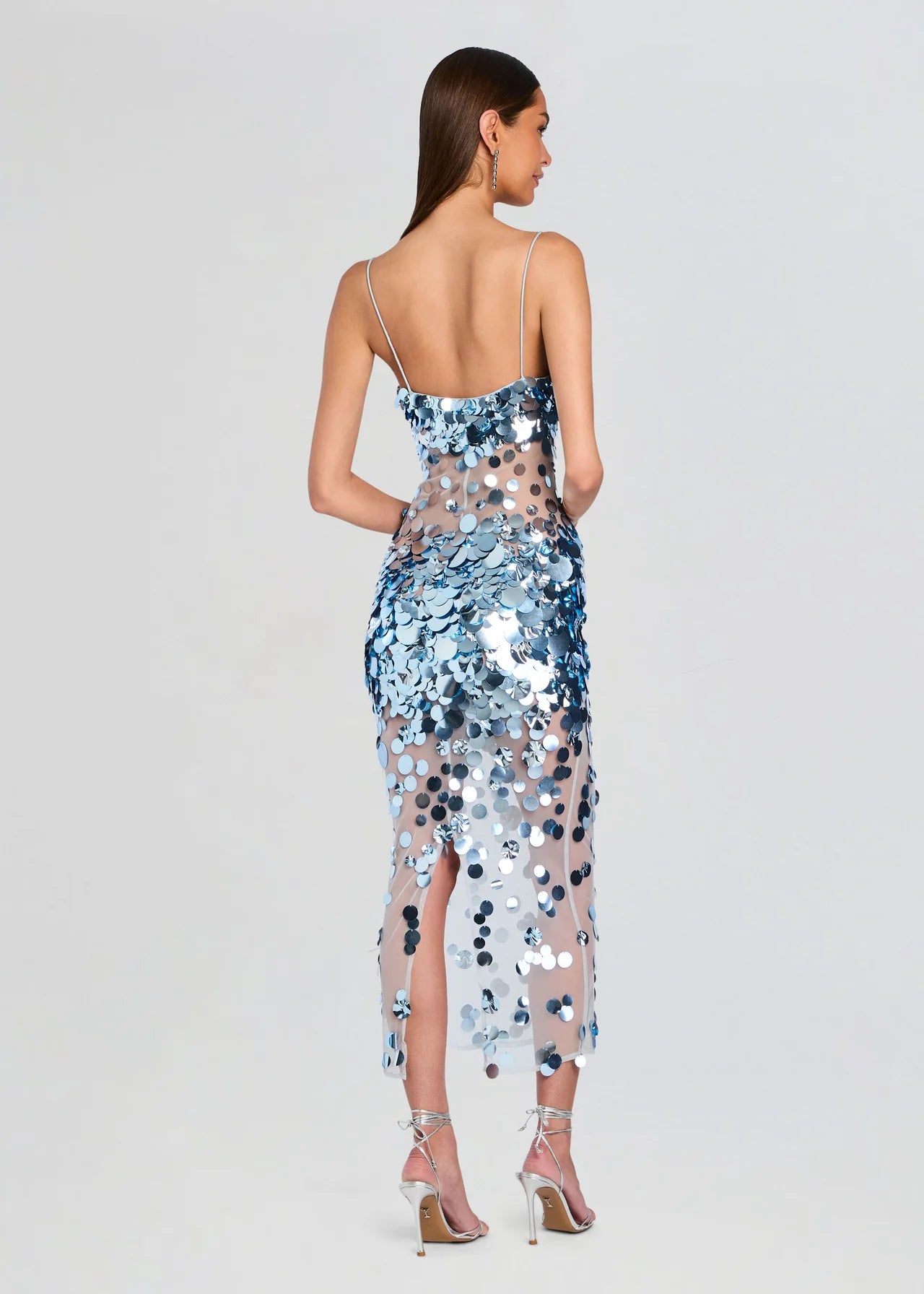 Mischa Sequin Dress Ice Blue - Retrofête