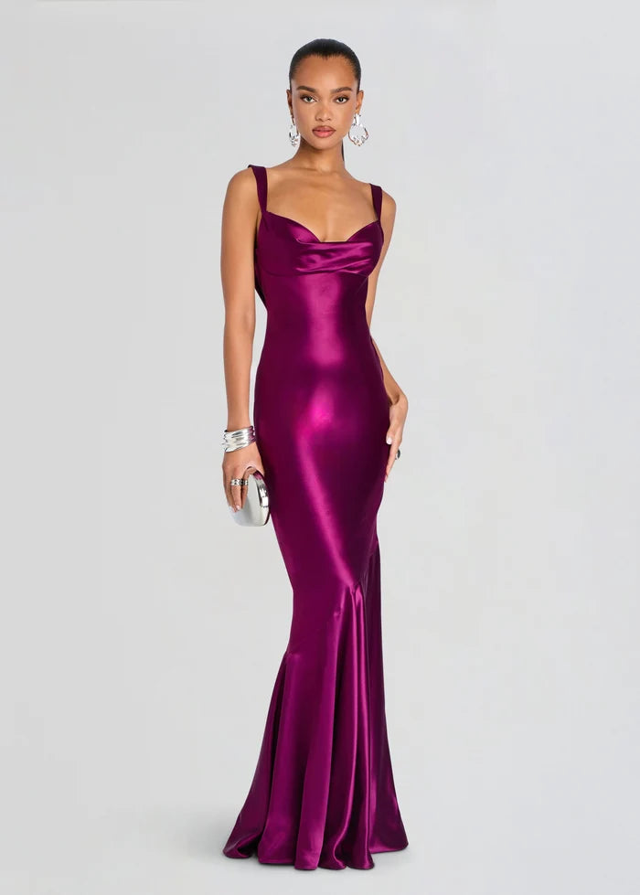 Vinicia Dress Groseille - Retrofête