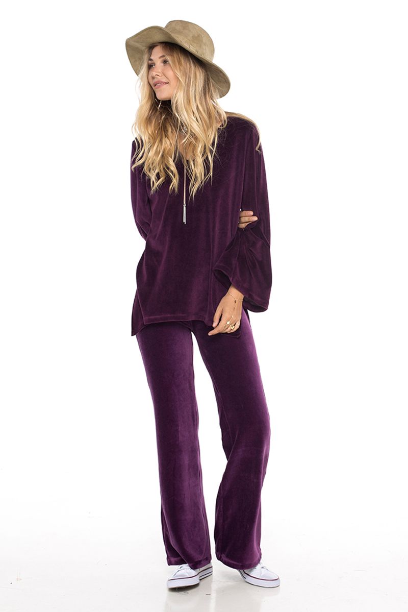 Velour Pants Wine - Skemo