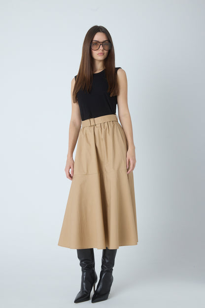 Wyatt Dress Black/Khaki - JS71