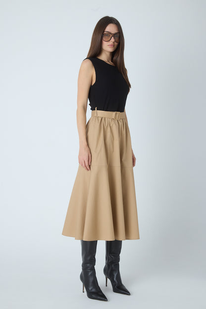 Wyatt Dress Black/Khaki - JS71