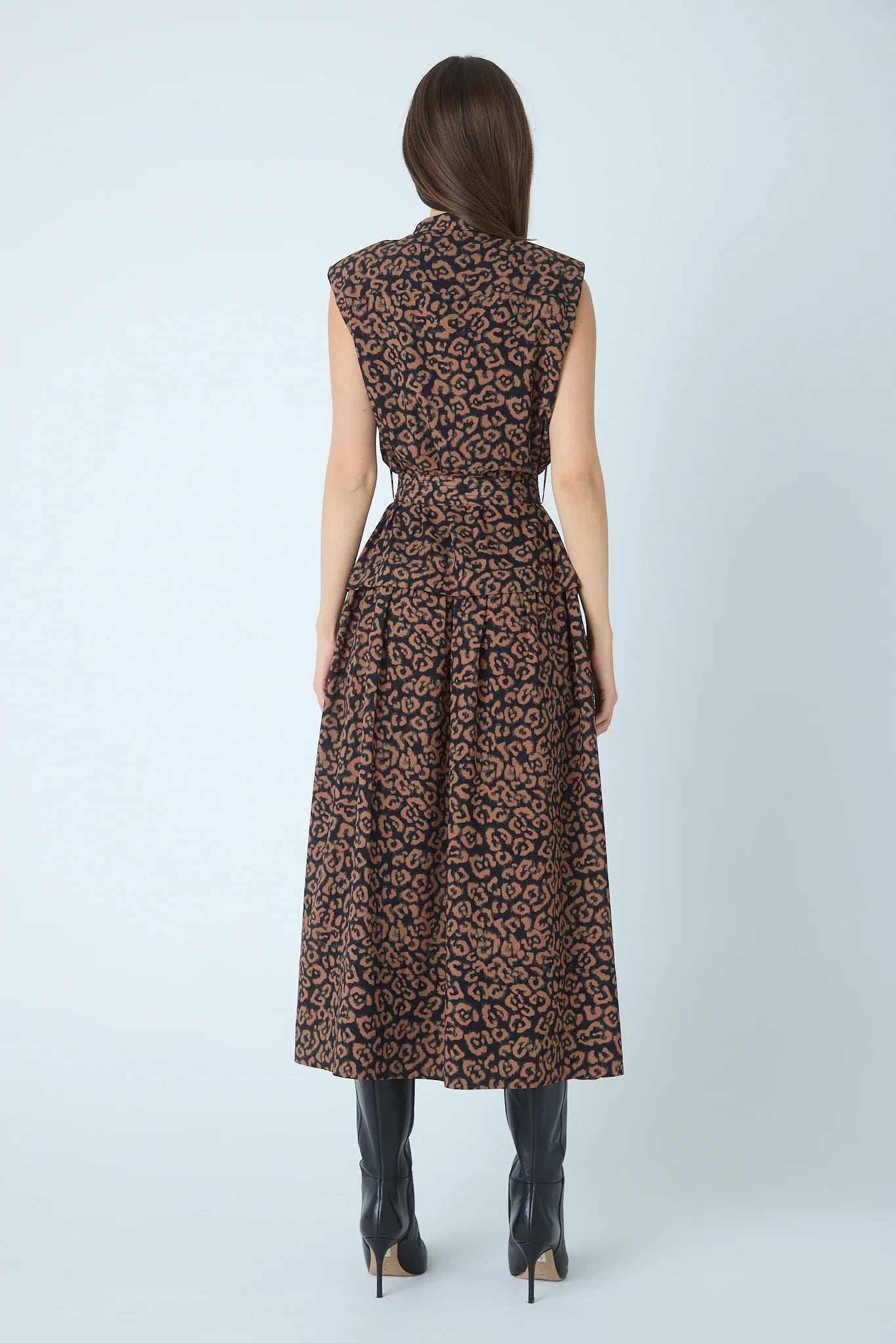 Kobie Dress Copper Leopard Print - JS71