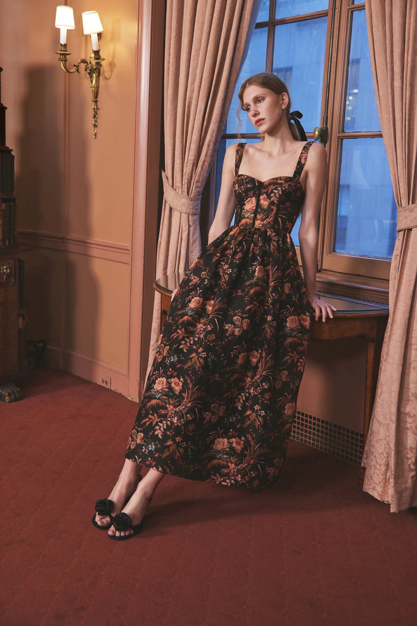 Pheobe MidI Dress Pindell Black - Cara Cara