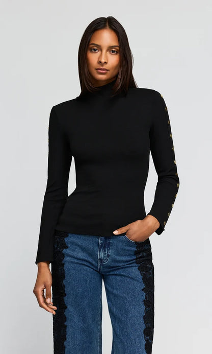 Frida Snap Top Black - Generation Love