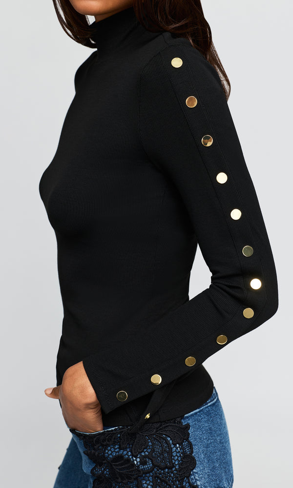Frida Snap Top Black - Generation Love