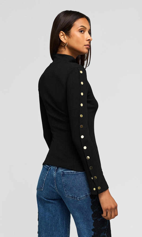 Frida Snap Top Black - Generation Love