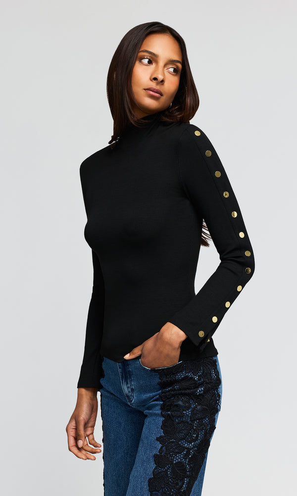 Frida Snap Top Black - Generation Love