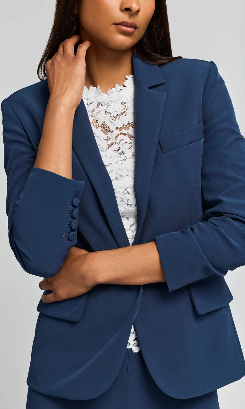 Meadow Crepe Blazer Peacock - Generation Love